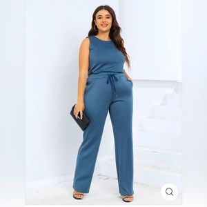 The Air Essentials Jumpsuit - Hazy Blue Grey